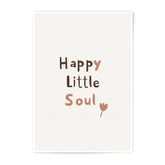 Happy Little Soul Photographic Print, Cute Wall Art, Nursery Decor, Inspirational Quote, Minimalist Art, Childrens Room, Boho Print - Tawshia